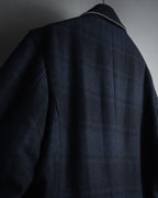"HUGO BOSS" Double-breasted plaid coat