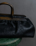 "GUCCI" Bamboo essence horizontal leather handbag