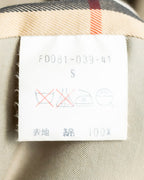 "BURBERRYS" Traditional belt design long length trench coat