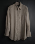 “DONNA KARAN NEW YORK” 90’s oversized cuff cotton linen shirt