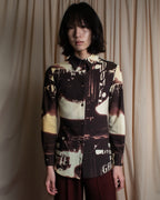 "JEAN PAUL GAULTIER" City night view graphic shirt