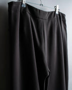"GIORGIO ARMANI" Soft texture  brown wide slacks