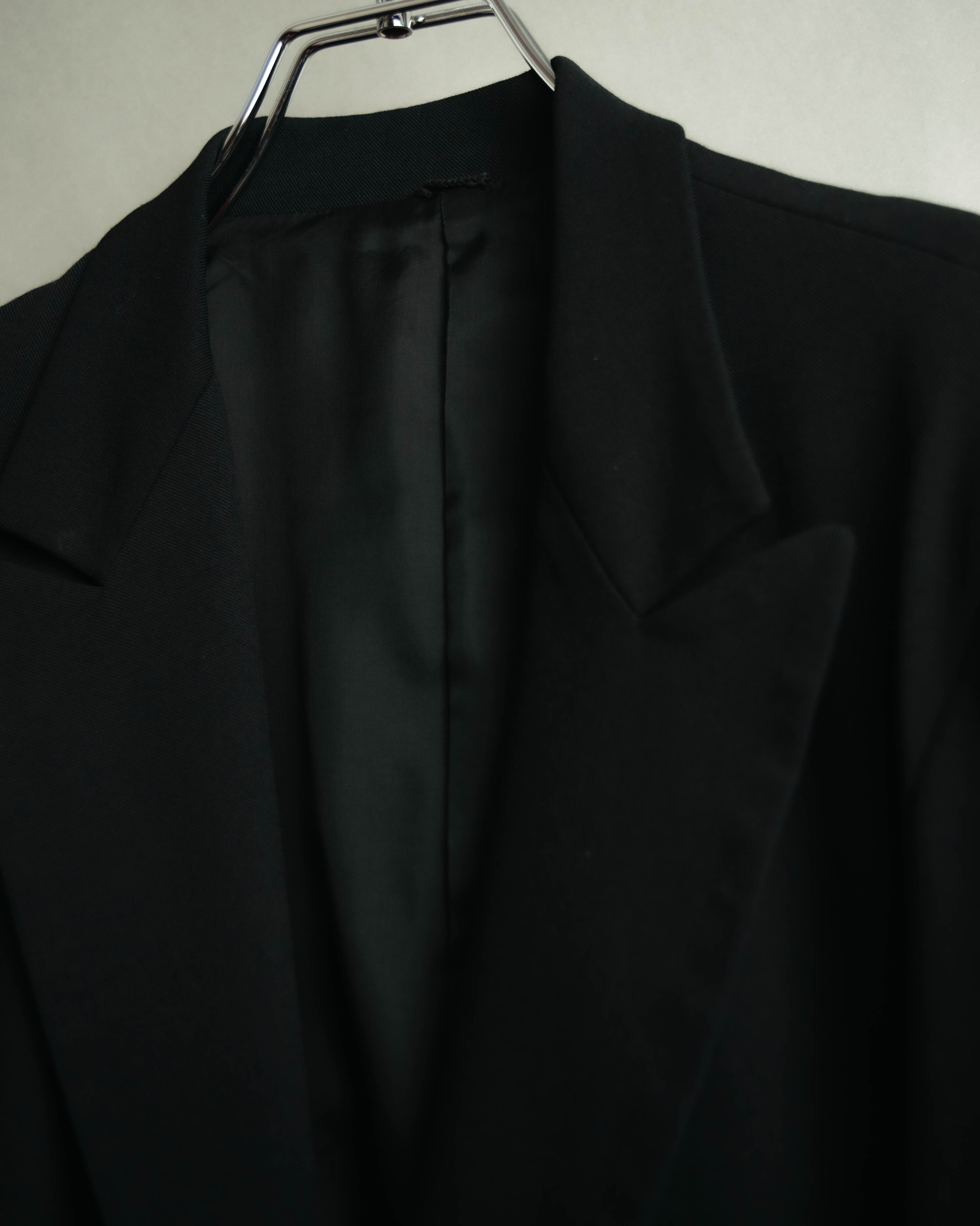 "Y's" 90's-00's Wool rayon single-breasted tailored jacket