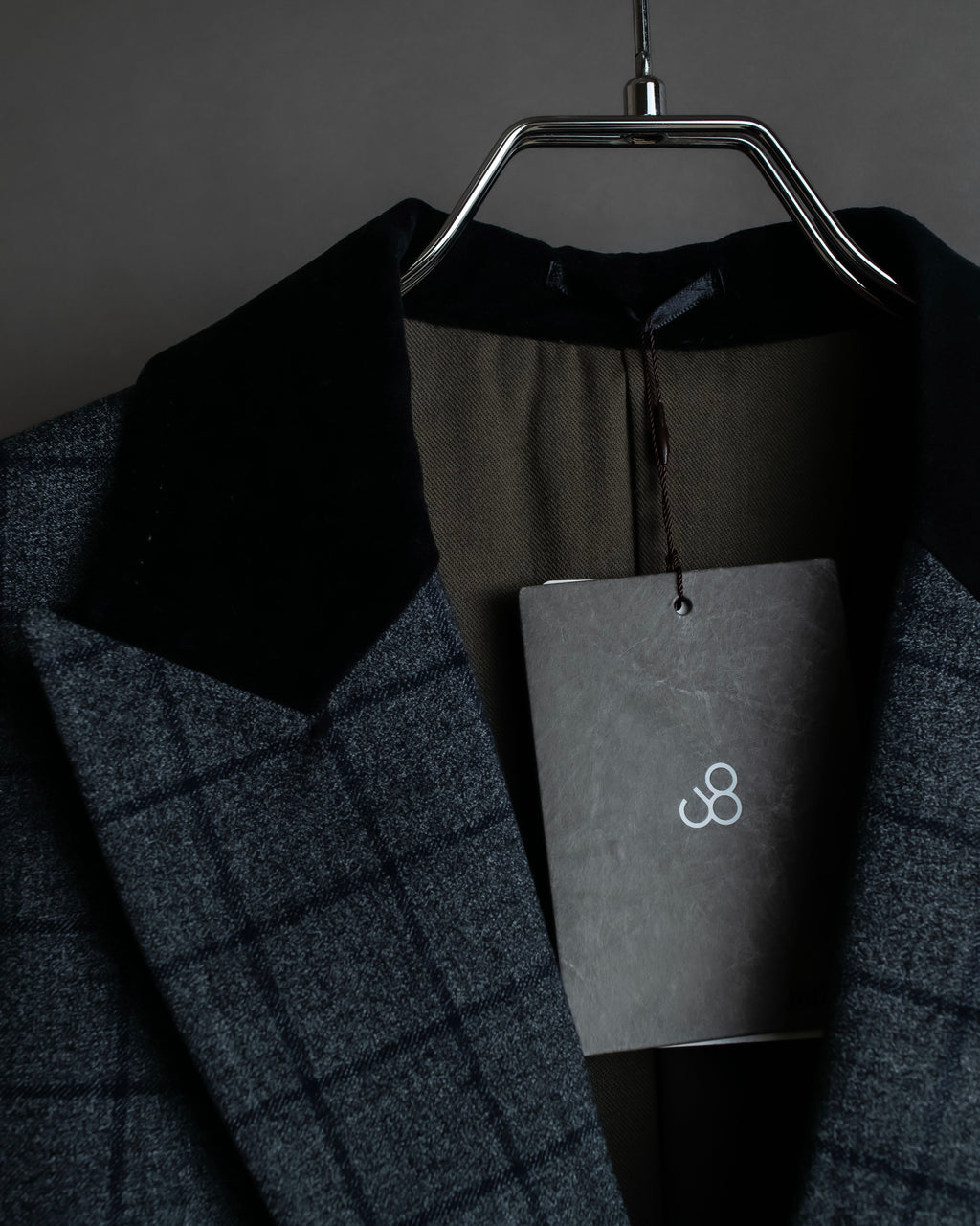 "JOHNBULL" Velvet collar design chesterfield coat