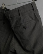 "PRADA" Sharkskin wool minimal tailoring set up