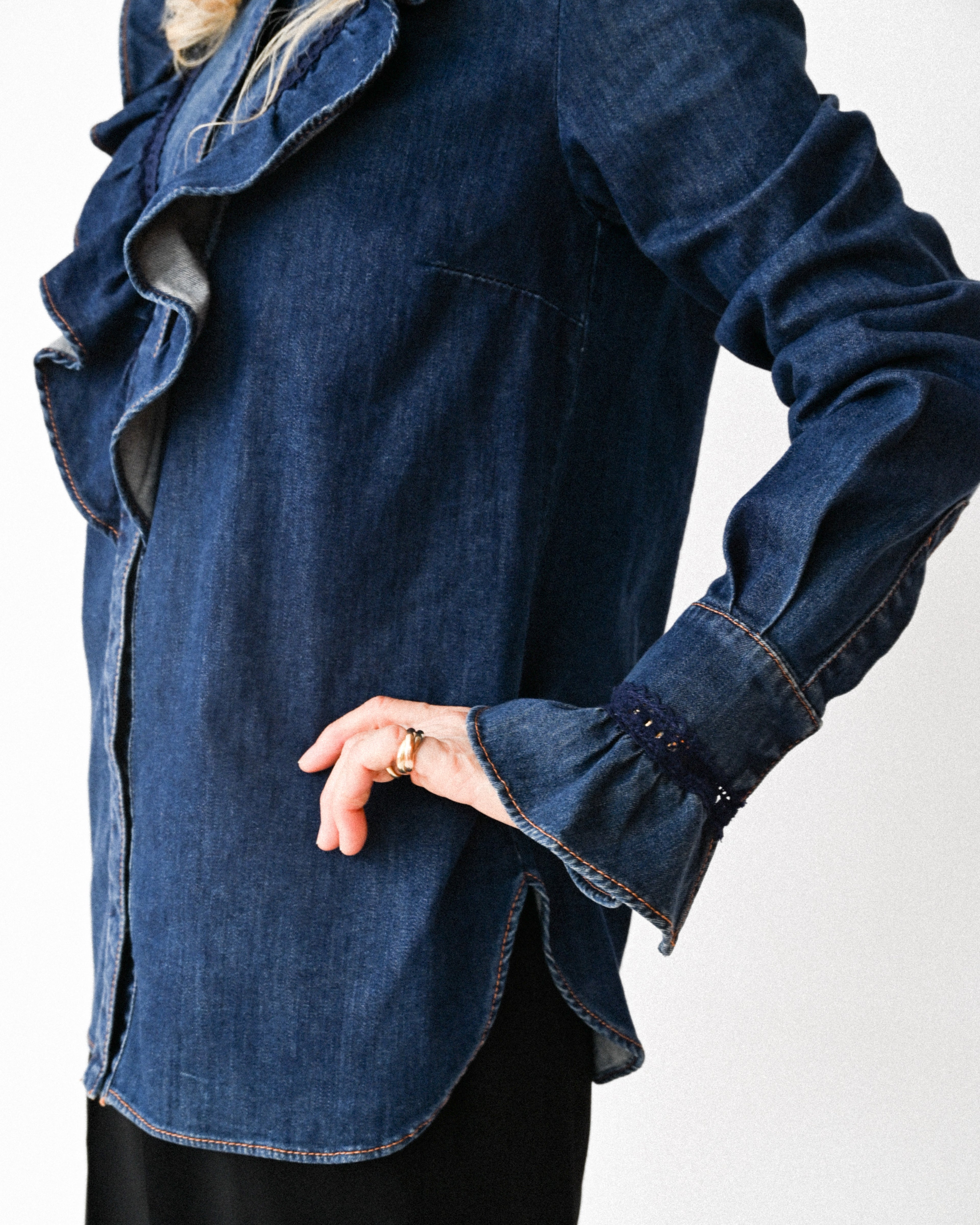 Stella McCartney/ Frill Designed Denim Shirt