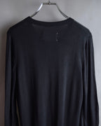 "MAISON MARGIELA" 15SS V-line panel design lightweight knit