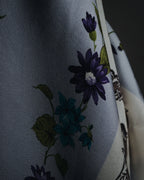 "Christian Dior" 80’s-90’s botanical dior typography silk scarf