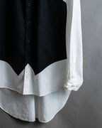 "Yohji Yamamoto POUR HOMME"
13AW Tuxedo vest fake layered design shirt
