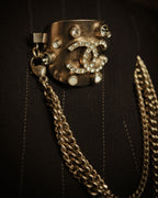 –SPECIAL– “CHANEL” 2005 Spring crystal CC chain majeste