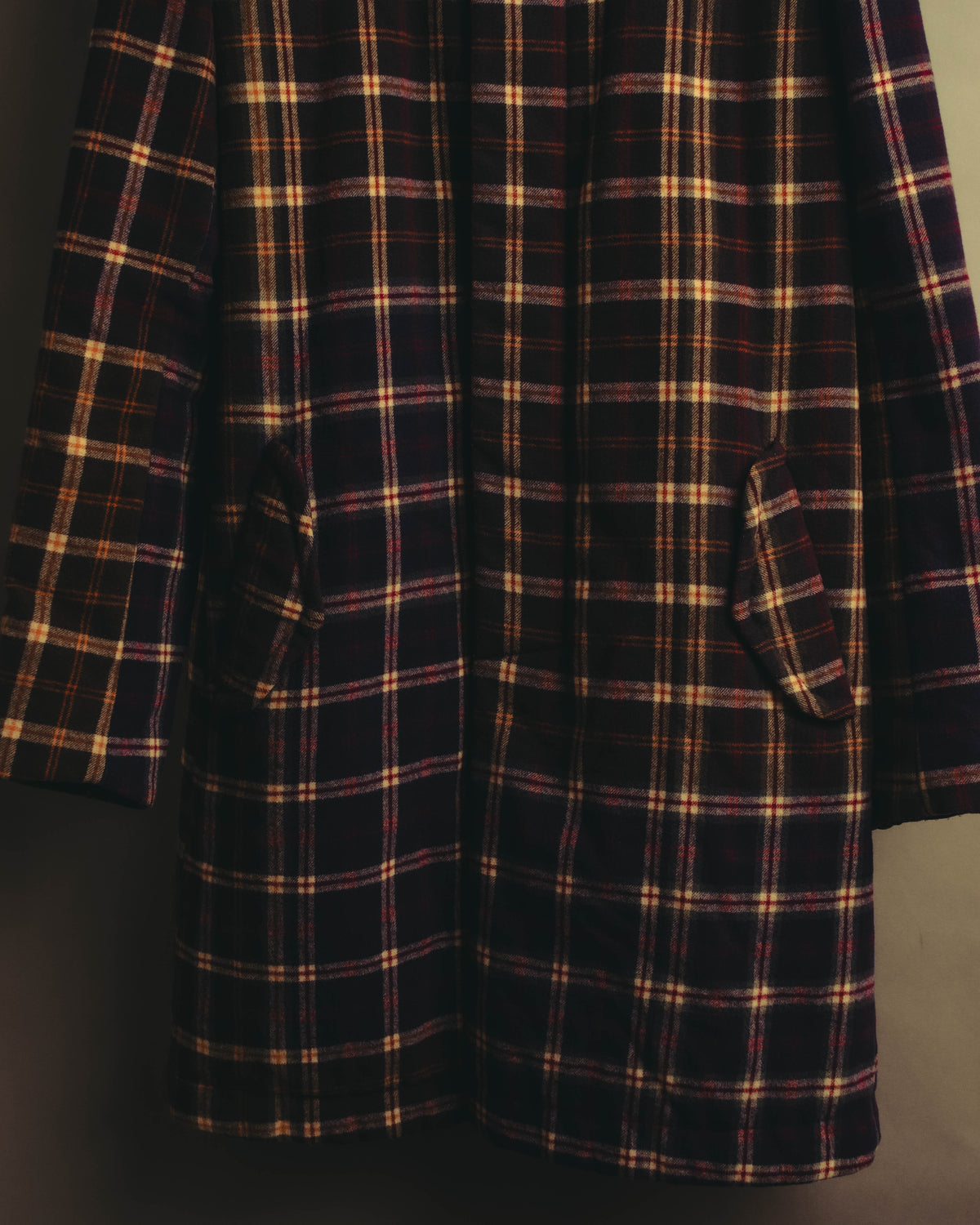 “sacai” 2010's Tartan wool cashmere padded hybrid coat