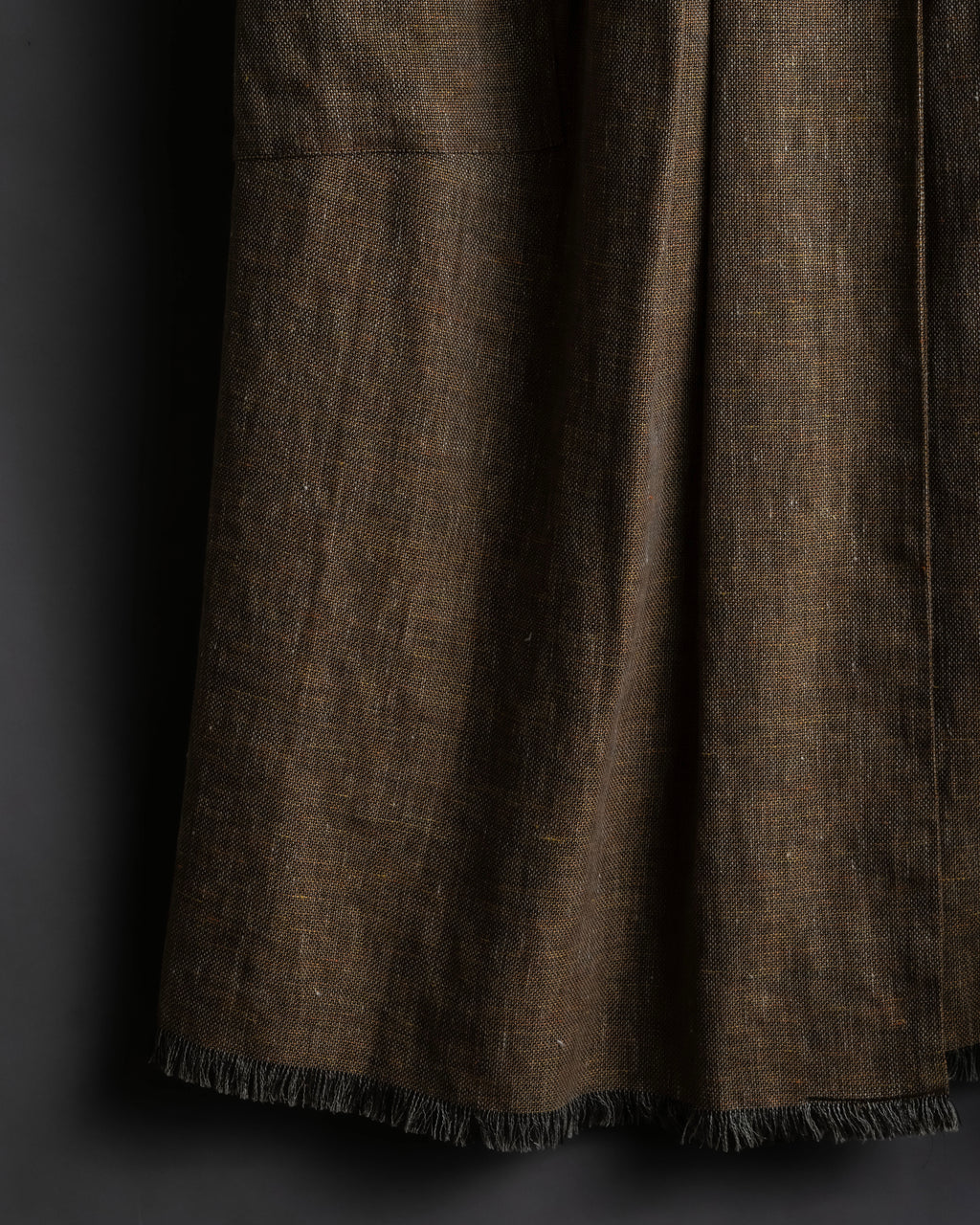 "HERMES" Gaultier period fringe design wrap skirt