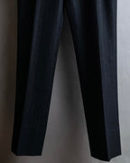 "PAUL SMITH" Peaked lapel tailored jacket and tapered slacks in glittery striped pattern set up