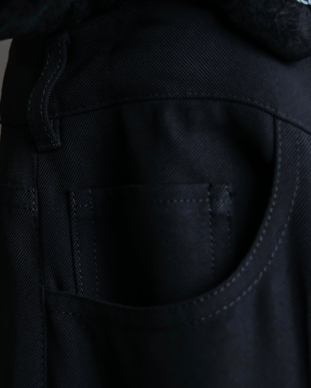 "BALENCIAGA" Beautiful draped full-length slacks