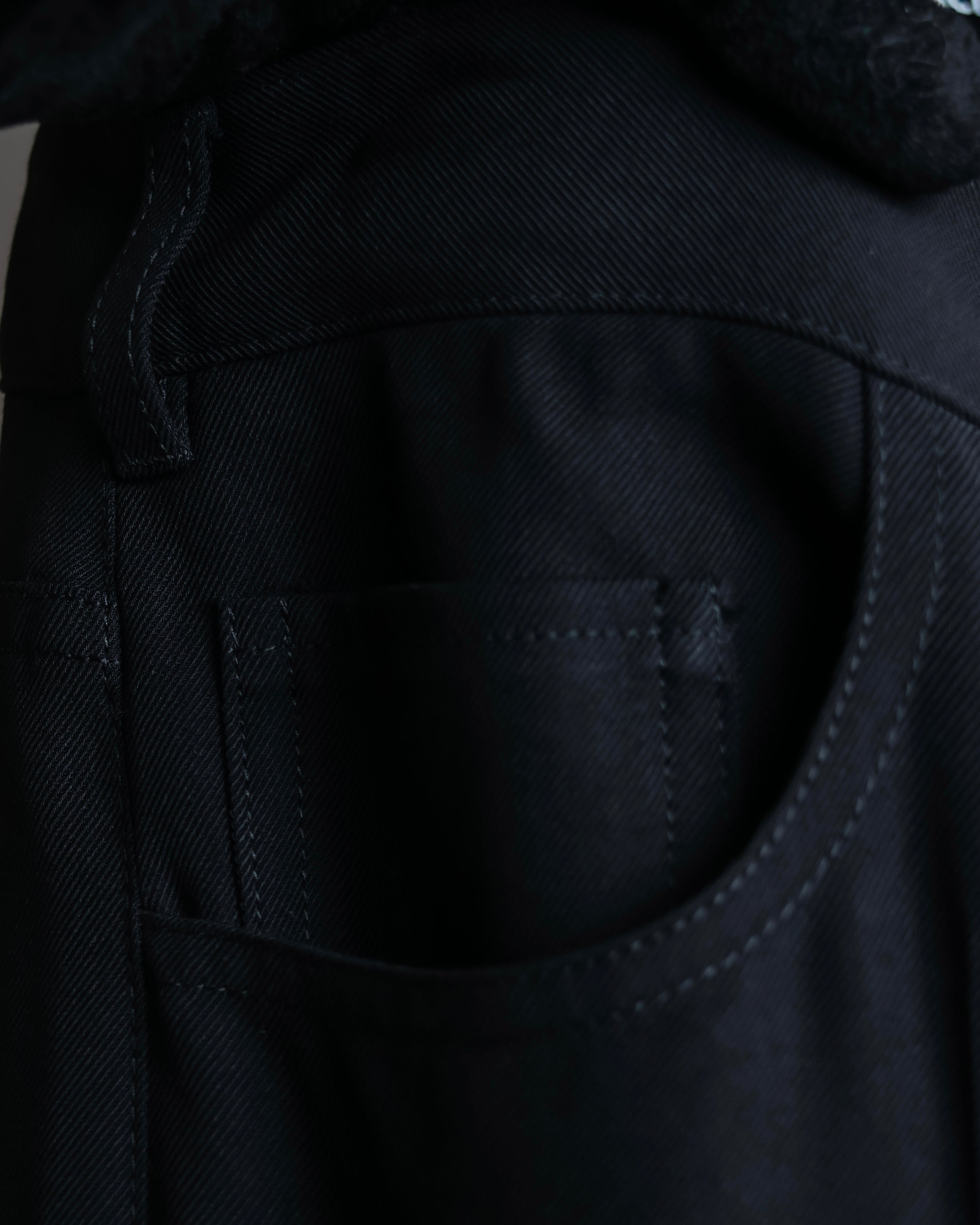 "BALENCIAGA" Beautiful draped full-length slacks