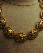 “Nina Ricci” 80’s-90’s floral openwork link necklace