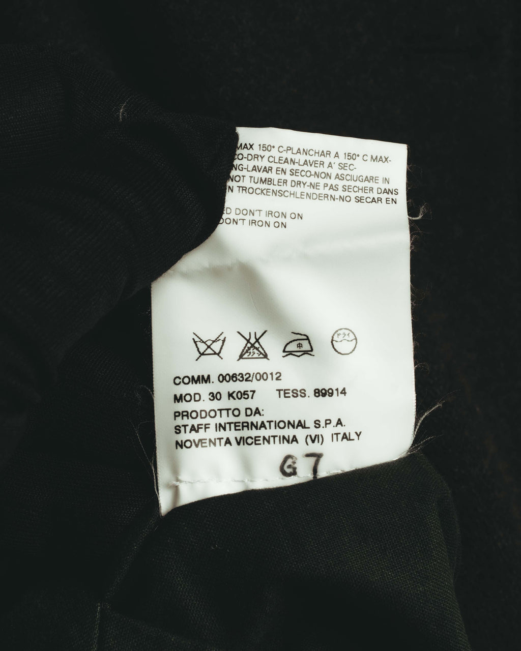 -SPECIAL- “Maison Martin Margiela” 2011-2014 Short wool blend chesterfield coat