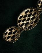 “Christian Dior” 70’s-80’s Lattice rhinestone brooch