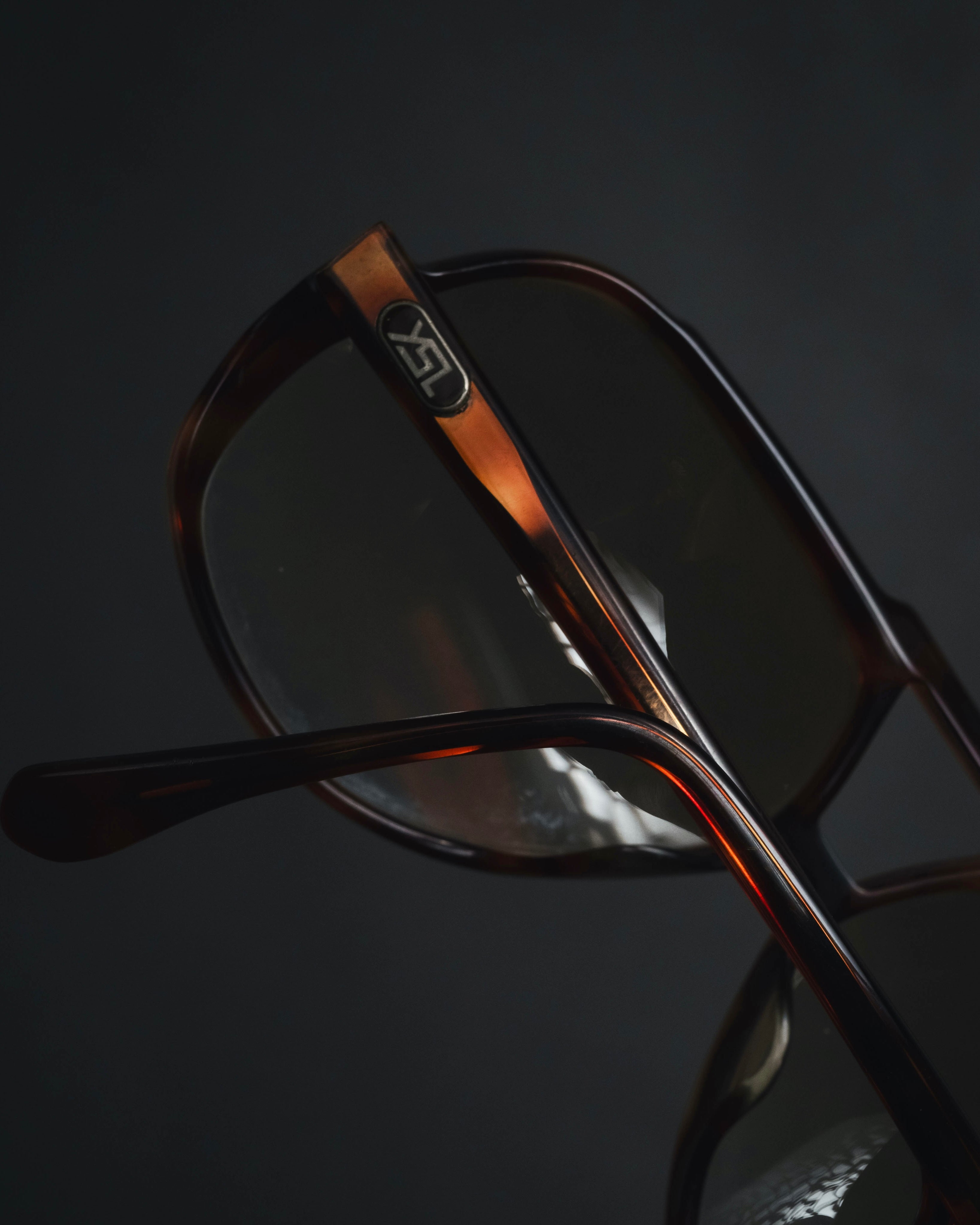 "Yves Saint Laurent" 80’s-90’s Oversized double-bridge aviator sunglasses