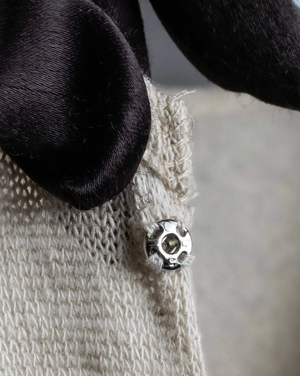 "Y's" Linen cotton mix ruffle design tank top