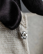 "Y's" Linen cotton mix ruffle design tank top