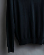 "PRADA" V-neck relaxed wool high gauge knit pullover