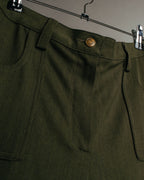-SPECIAL- “Christian Dior” 2001 Galliano era olive wide safari trousers