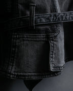 "STELLA McCARTNEY" Multi detail belted denim jacket