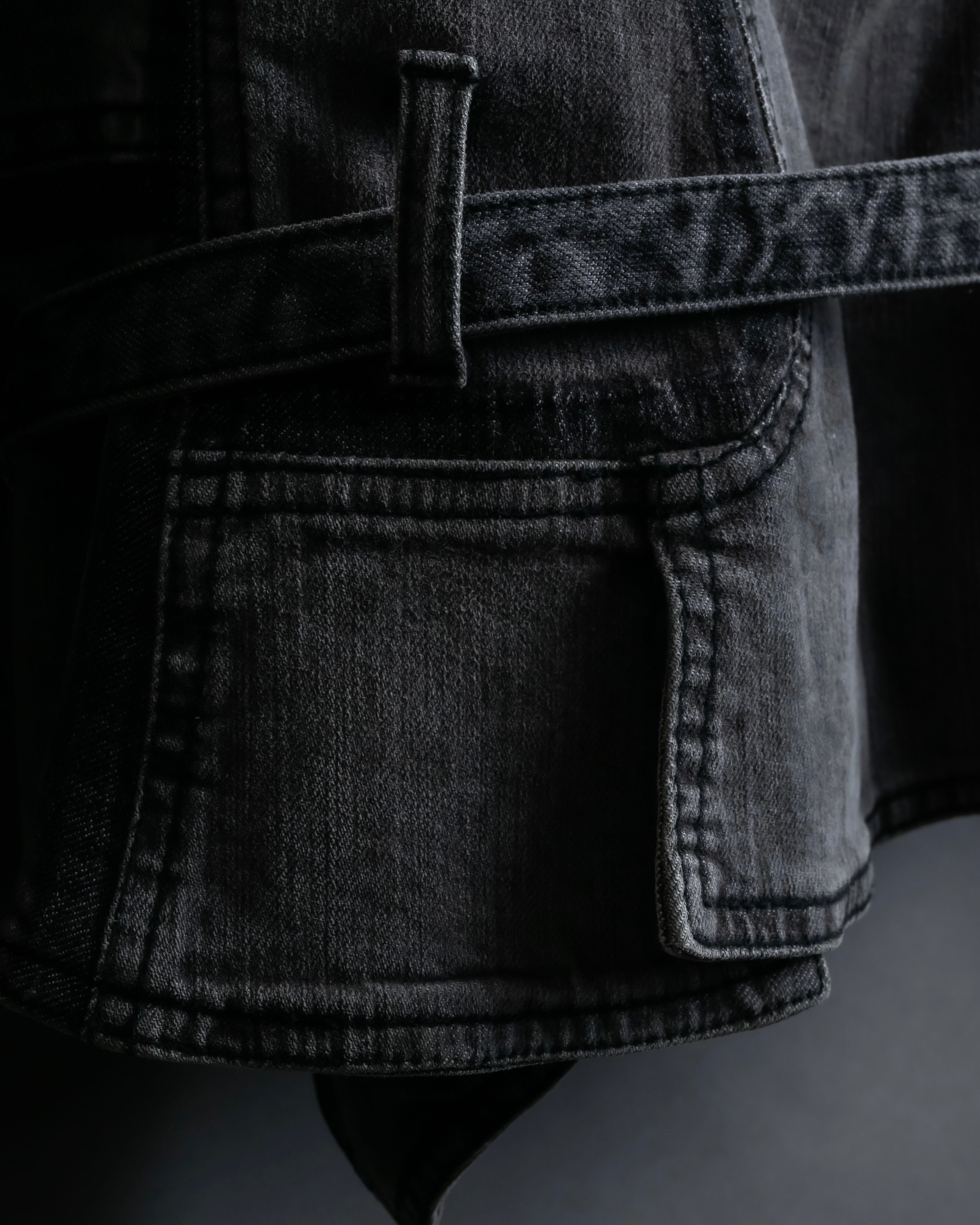 "STELLA McCARTNEY" Multi detail belted denim jacket