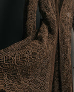 -SPECIAL- “VALENTINO ROMA” 1998-2008 Lace belted sheer coat dress