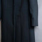 "VALENTINO" Solid no collar dart shaped long coat