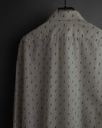 "CELINE" Musical note motif cotton shirt