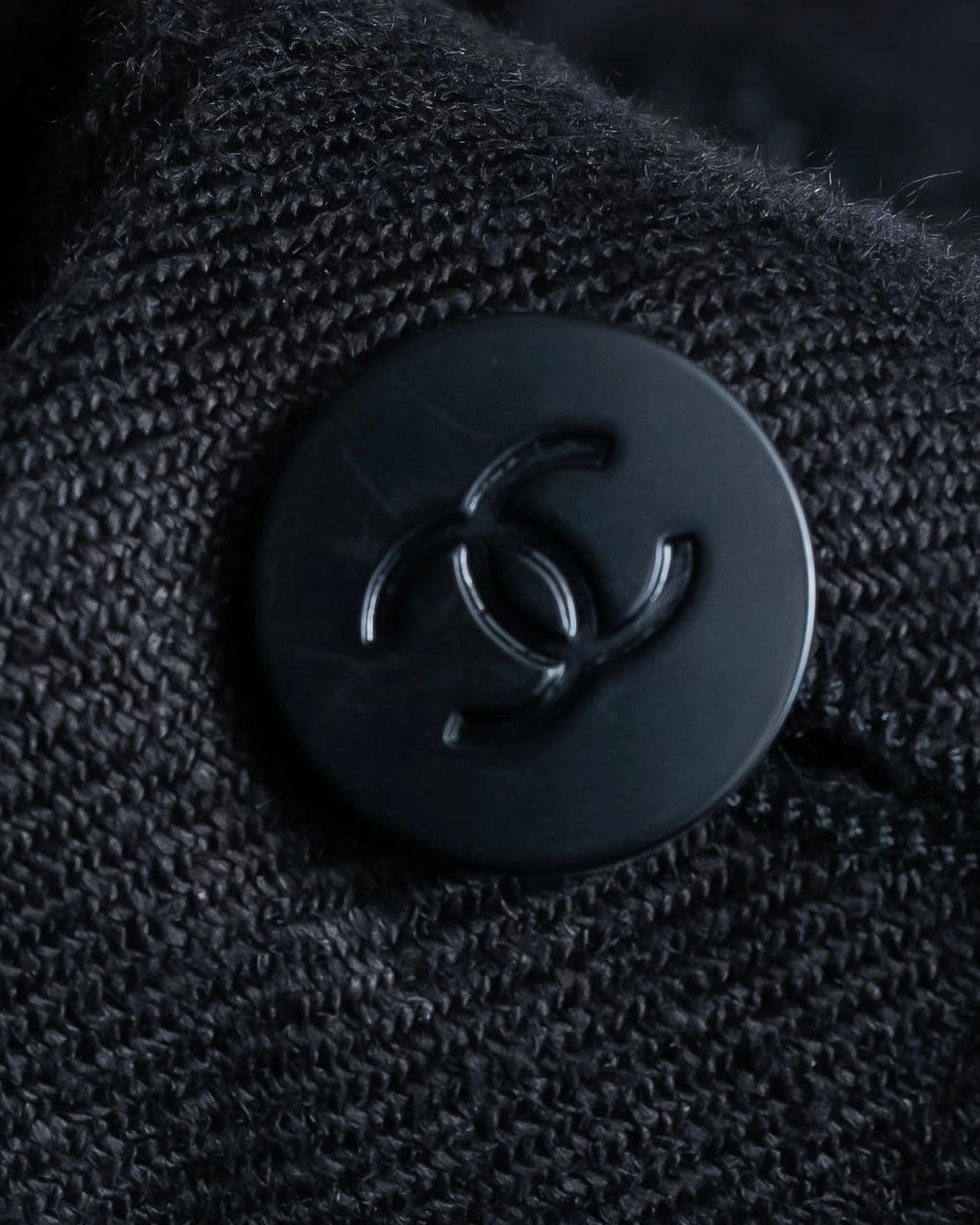 "CHANEL" Back button design flared maxi skirt