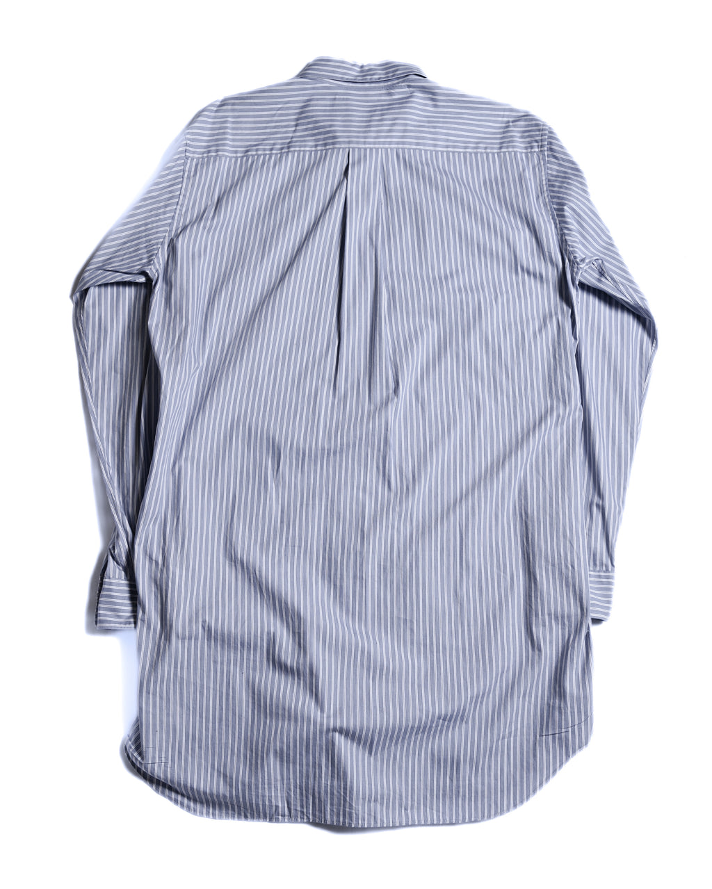 Comme des Garçons Homme Deux/ Cotton Stripe Patterned Long Shirt Blue