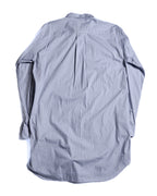 Comme des Garçons Homme Deux/ Cotton Stripe Patterned Long Shirt Blue