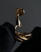 "Christian Dior" Twisted dome-shaped design earring