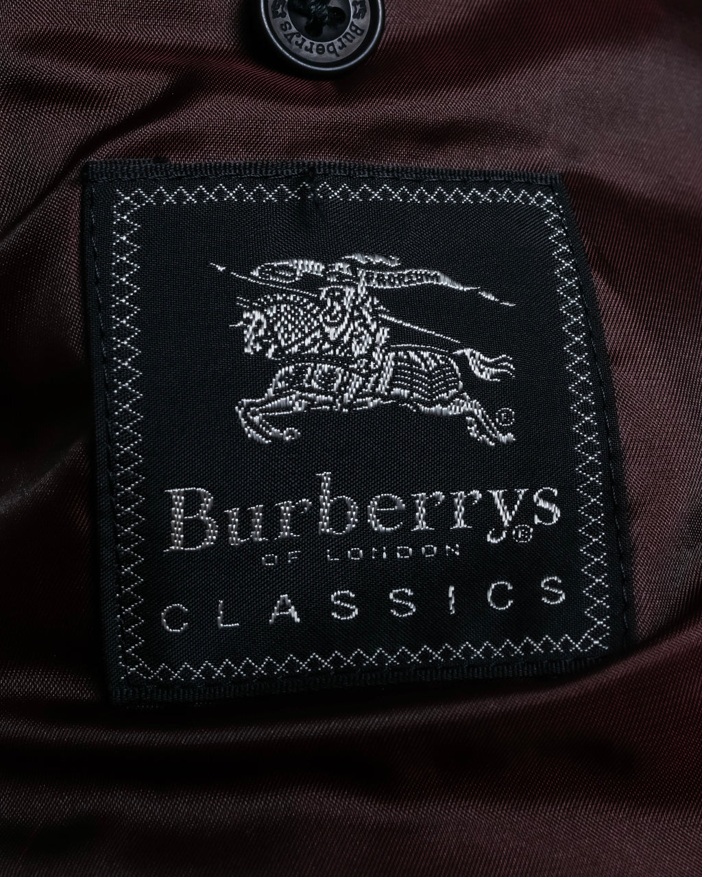 "Burberrys" Peaked lapel designed single 3B tailored jacket setup
