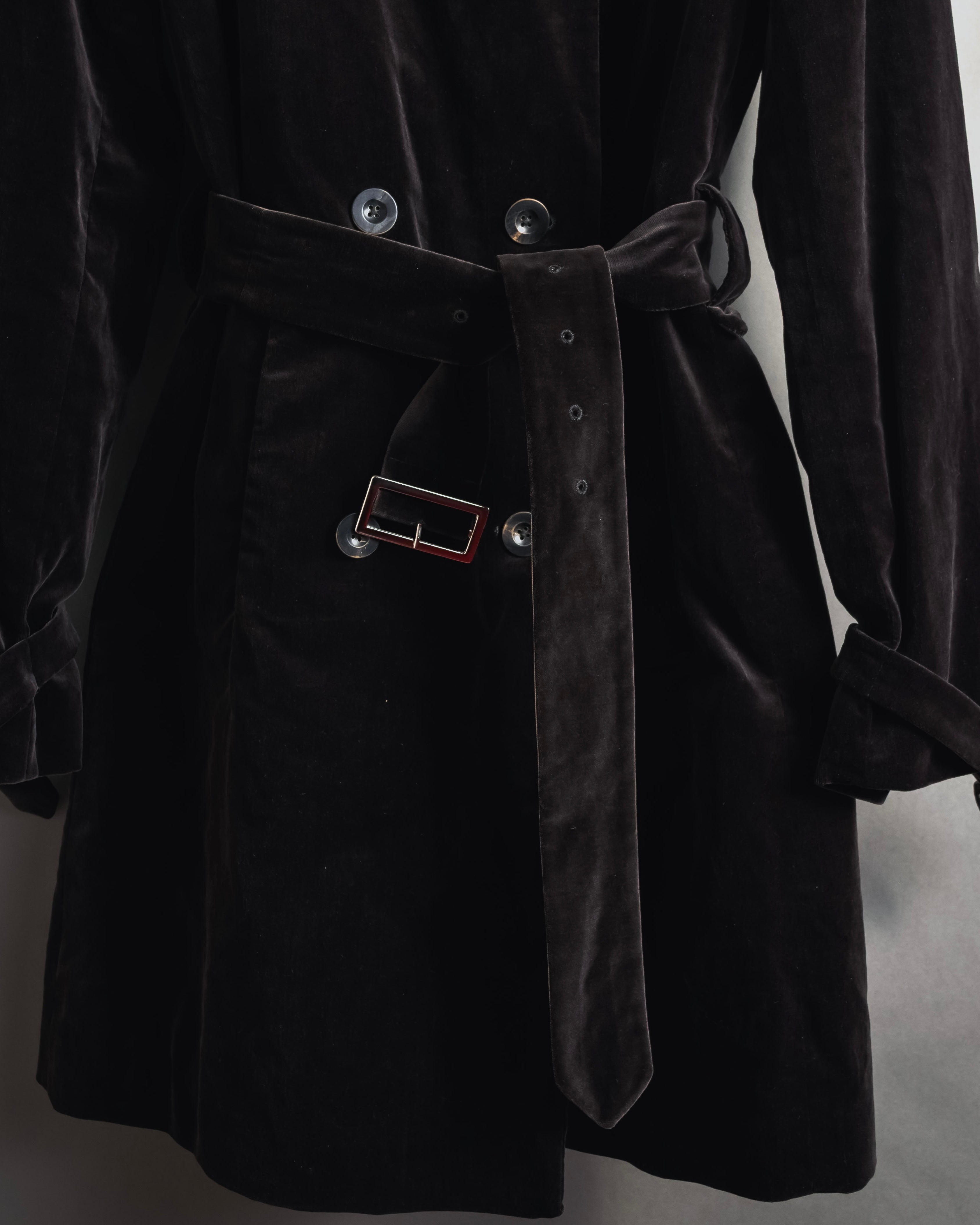 -SPECIAL- "JIL SANDER"
90’s-00’s Architectural cotton velvet belted coat