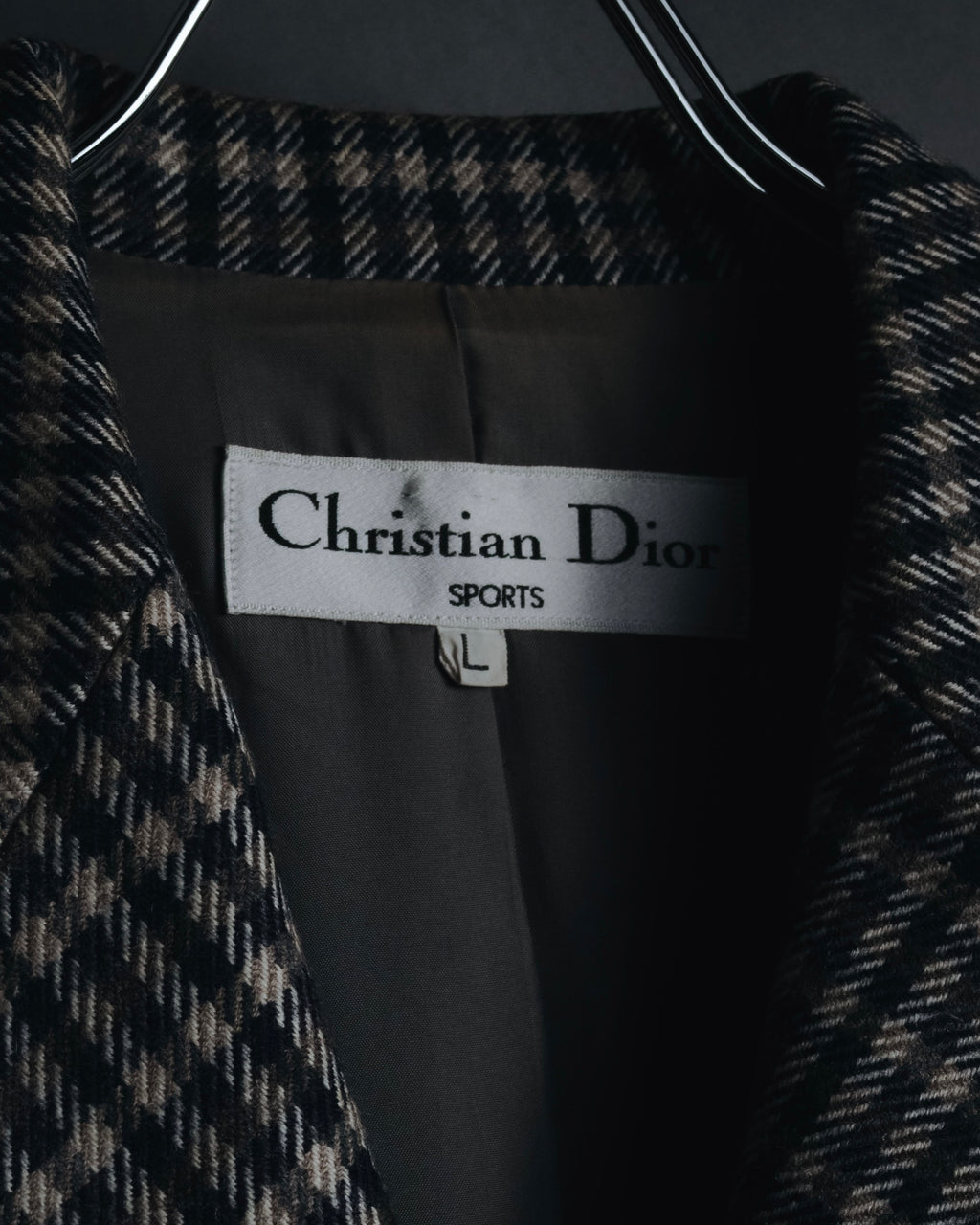 "Christian Dior SPORTS" 80’s-90’s british check tweed jacket