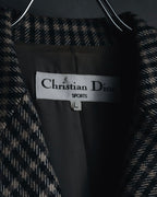 "Christian Dior SPORTS" 80’s-90’s british check tweed jacket