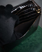 –SPECIAL– “GUCCI” 50’s-60’s Crocodile leather top handle bag