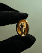 “Nina Ricci” 80's-90's Gold-tone floral clip-on earrings