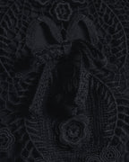 "RED VALENTINO" Lace bib knit tunic dress