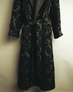 “DOLCE&GABBANA” Late 2010’s-early 2020’s Baroque jacquard belted robe coat