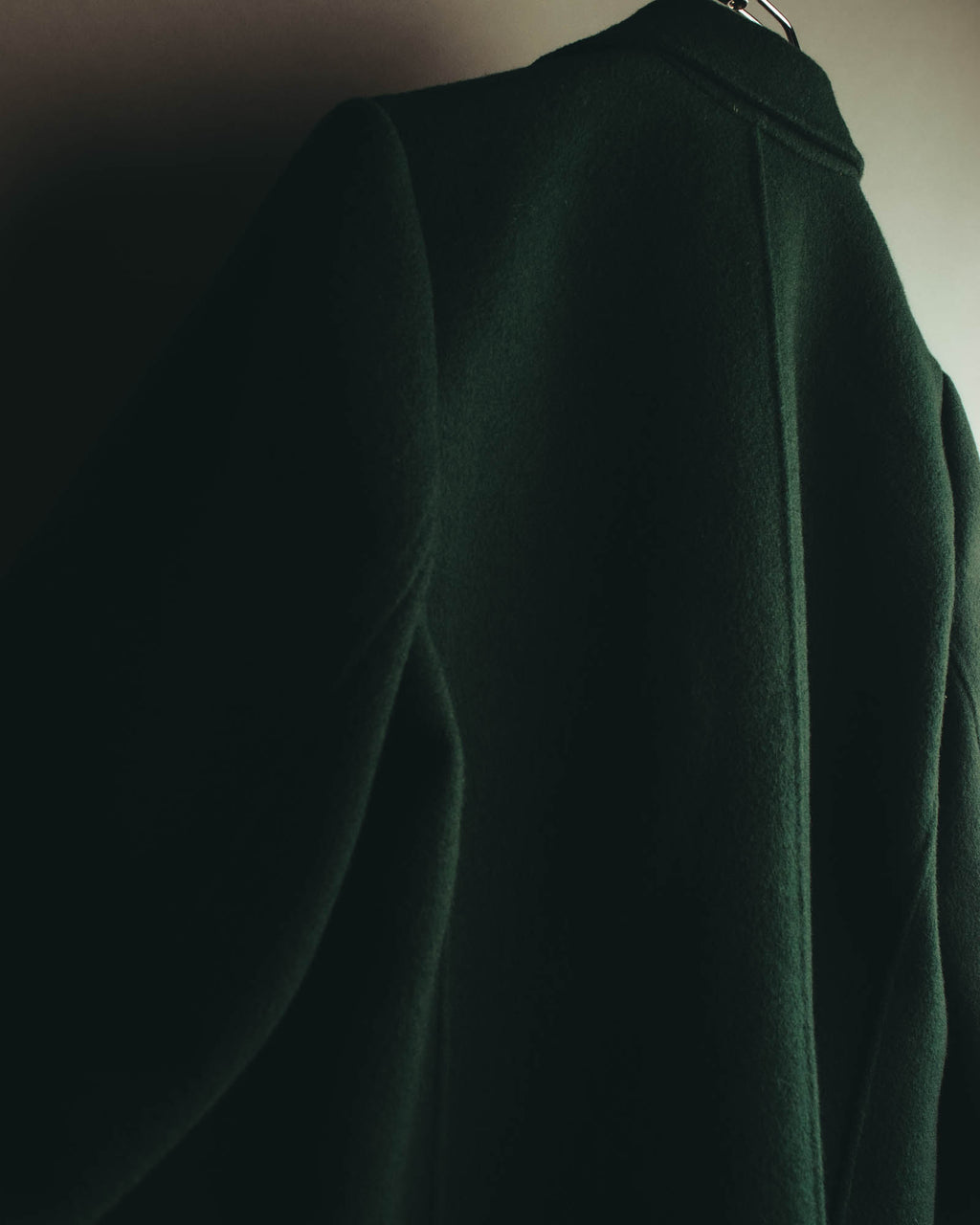 "Yves Saint Laurent" late 80's-early 90's Structured wool mohair double breasted coat