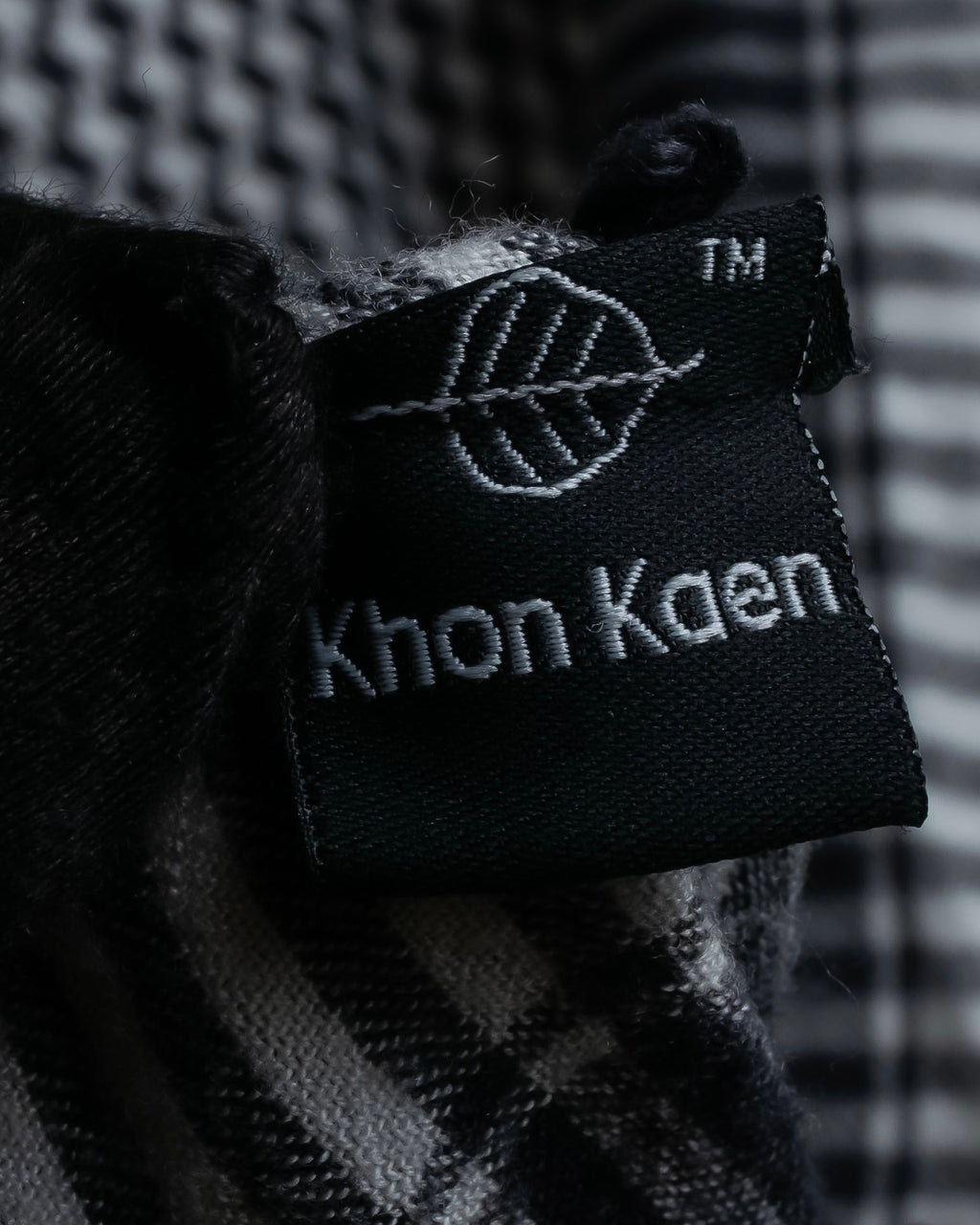 "Vintage houndstooth combination pattern large stole"