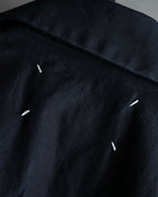 "MAISON MARGIELA" 13SS Panel design sleeveless black shirt