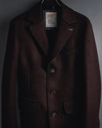 "BOB" Brushed wool single-breasted coat