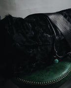"Ermanno Scervino" 08’s-15’s Fur turquoise charm bag
