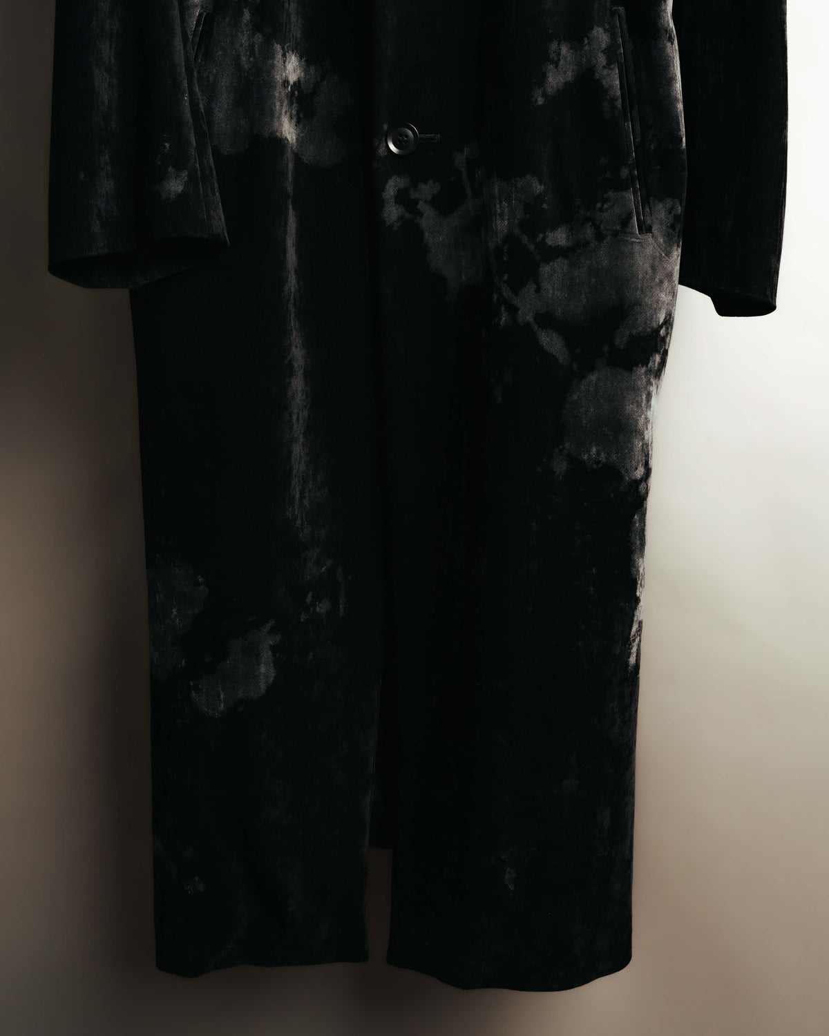 -SPECIAL- "Y’s" 2025's Discharge printed velvet long coat
